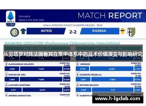 从劳塔罗对阵法国看其在意甲体系中的战术价值演变与影响研究 从劳塔罗对阵法国看其在意甲体系中的战术价值演变与影响研究
